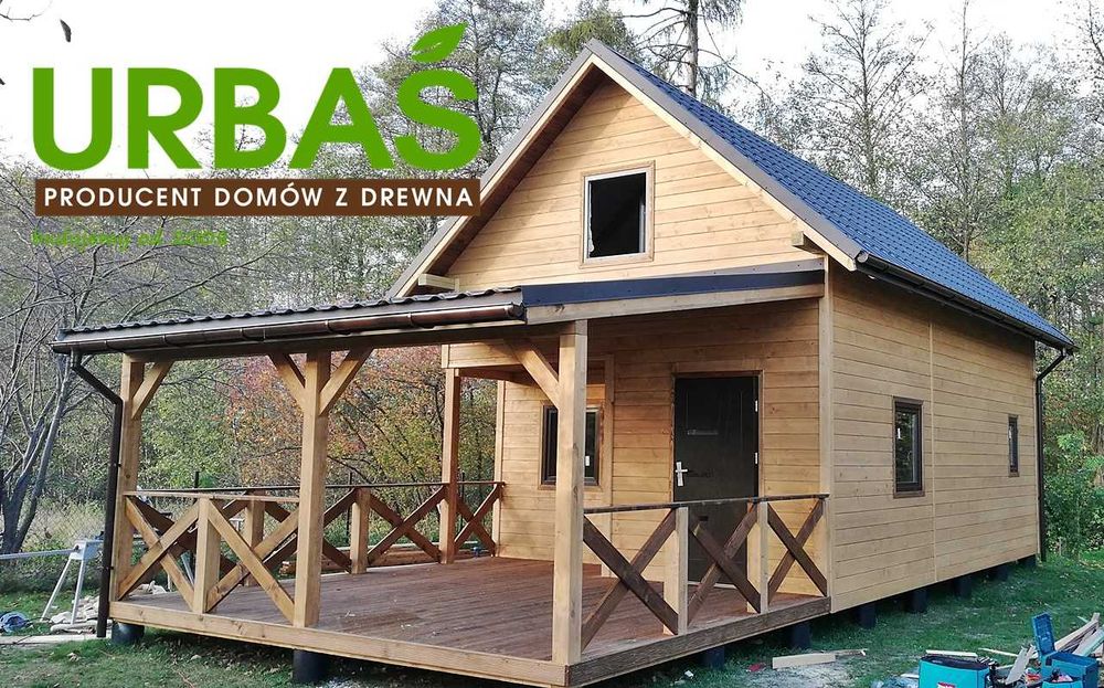 Dom drewniany całoroczny 5 x 7 m - PRODUCENT. Na wymiar.