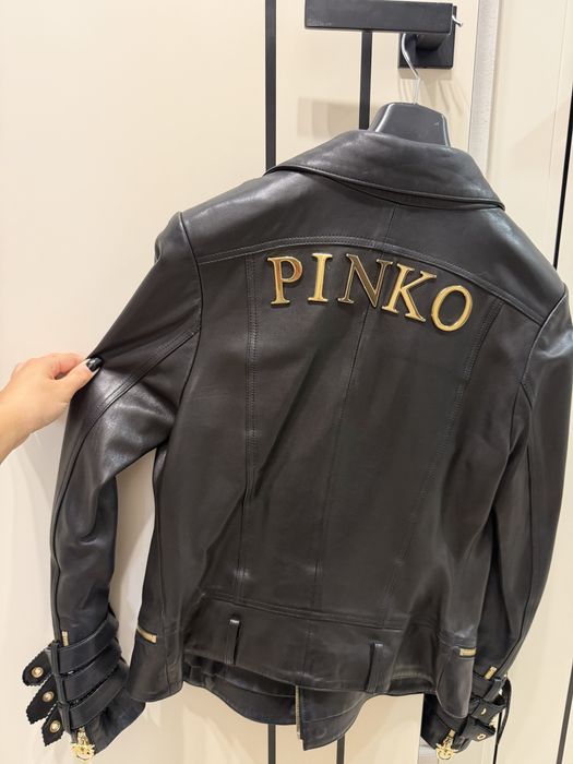 шкіряна куртка PINKO