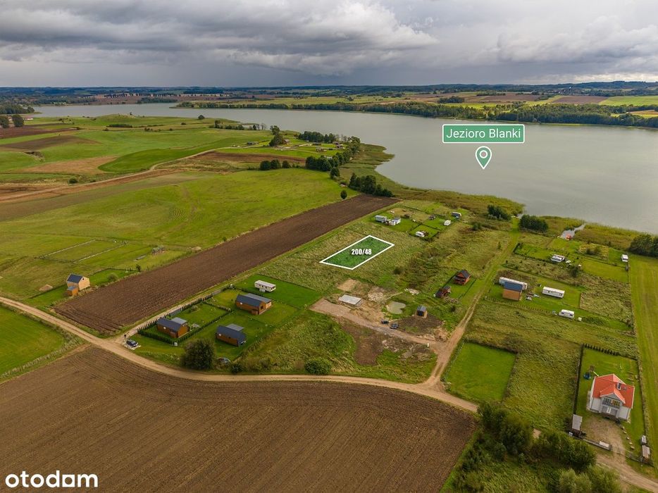 Działka nad jeziorem Blanki - WARMIA.