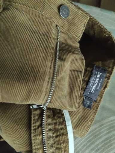 Джинсы (chino вельвет Dressmann Норвегия w31 stretch beidge.