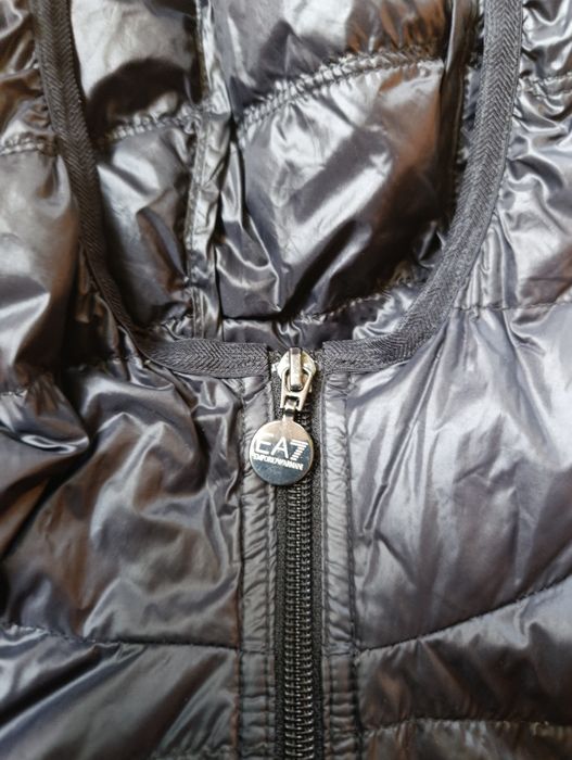 Emporio Armani – kurtka letnia z kapturem, rozmiar L
