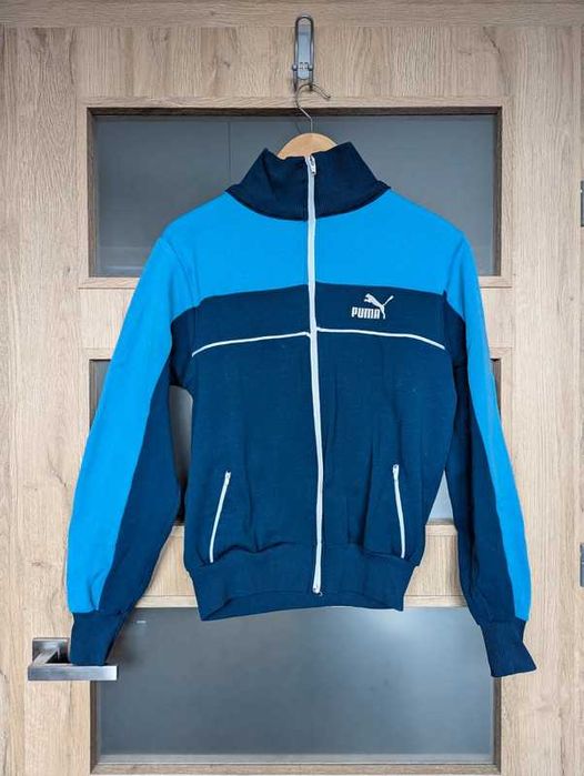 Bluza męska Puma vintage 80’s oldschool ze stójką | rozm. 6/S | unikat