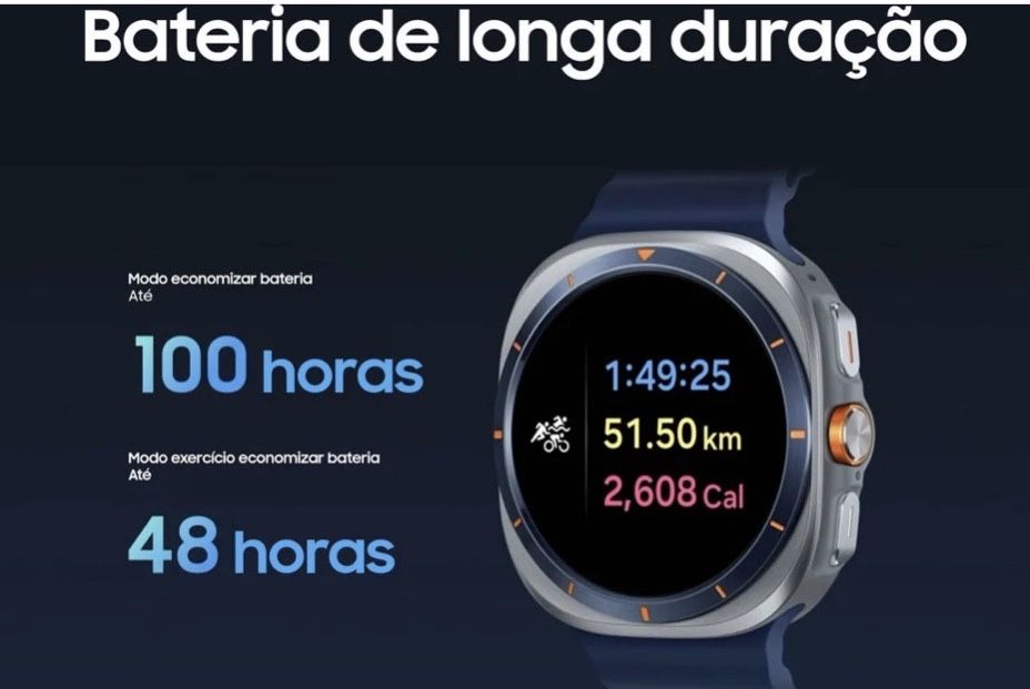 Smartwatch SAMSUNG Galaxy Watch Ultra 2025 (47mm - Prateado Titânio)