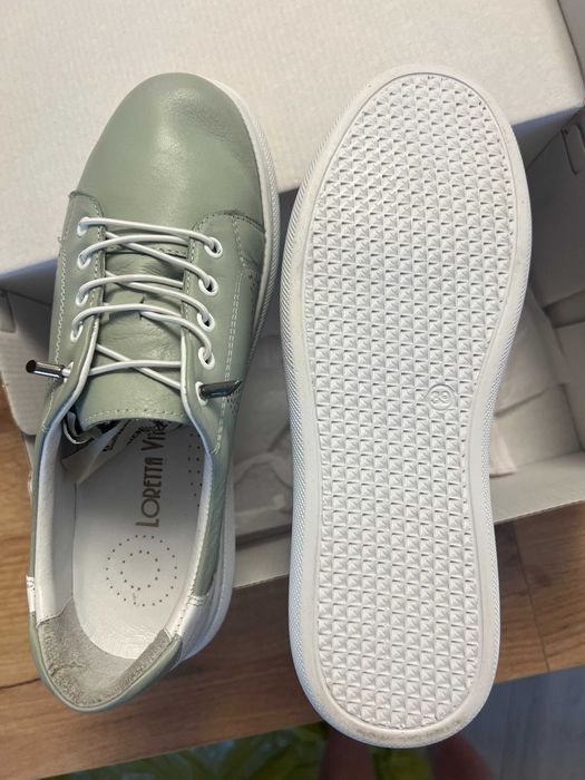 Półbuty Loretta Vitale miętowe