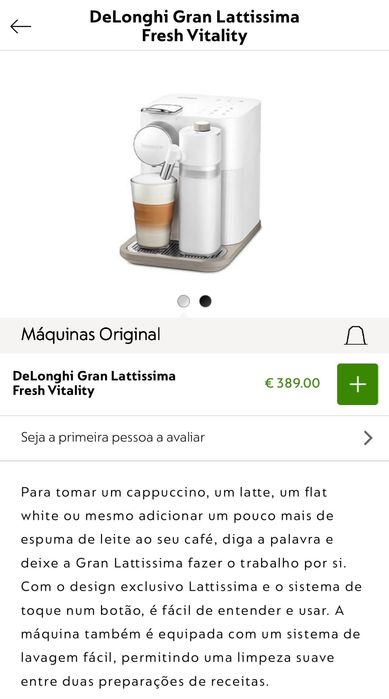 Maquina de Cafeteria Nespresso Nova