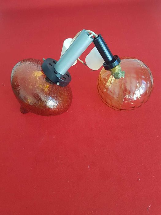 Lampa szklana wisząca lata 60/70 z czasów PRL