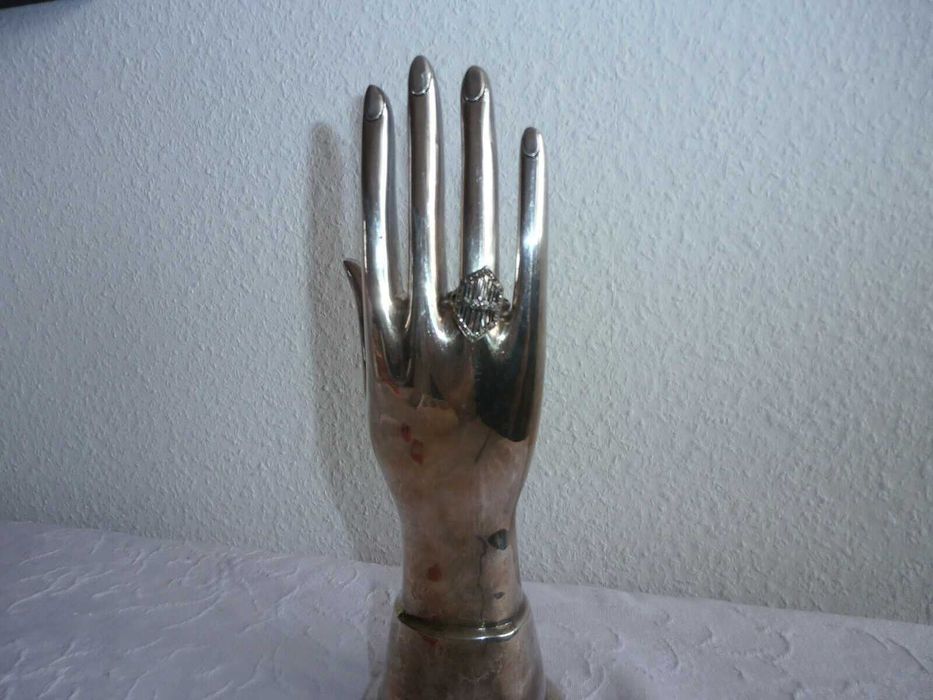 Anel de prata com markassit