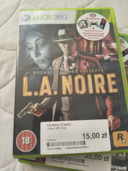 Fable 3 + L.A. Noire Xbox 360 – 2 płyty razem | Odbiór tylko osobisty