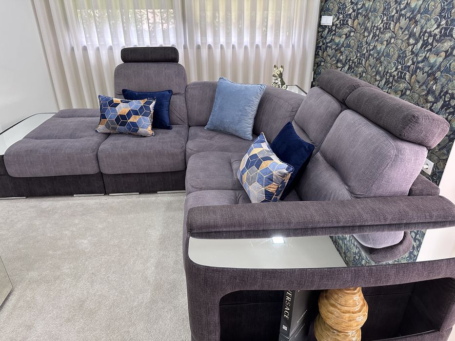 Sofá de canto c/espelhos - como novo - negociavel