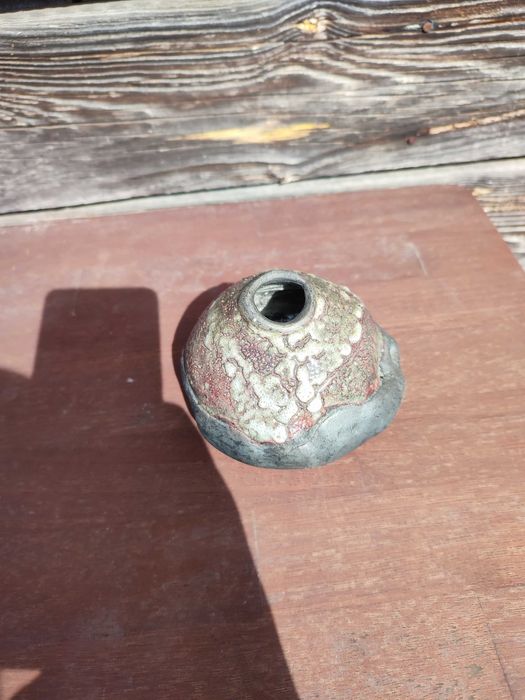 Ciekawy ceramiczny wazon - Sygnowany - design - vintage - L8