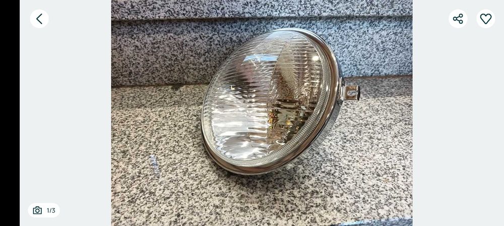 Nowy wkład lampy przód jawa cz 350 ts