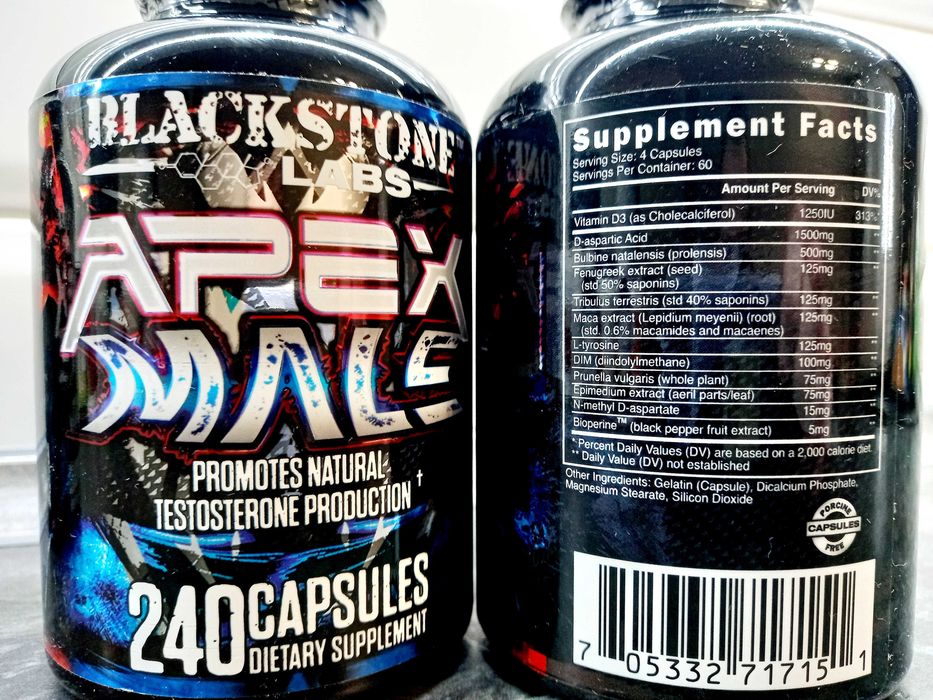 Blackstone Labs, Apex Male (240 капс.), бустер тестостерона