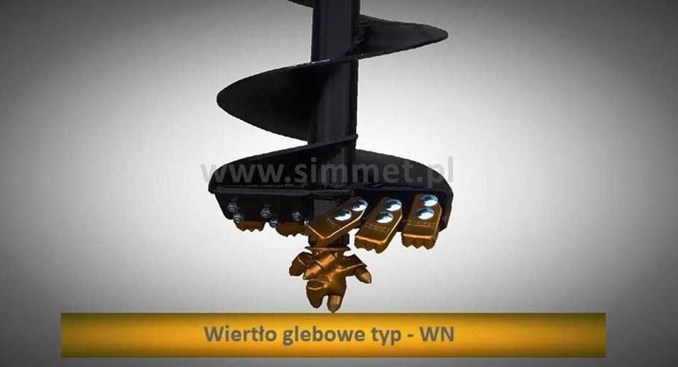 Wiertło glebowe świder - widiowe Wiertnica   Simmet® fi 200 mm , mini koparka