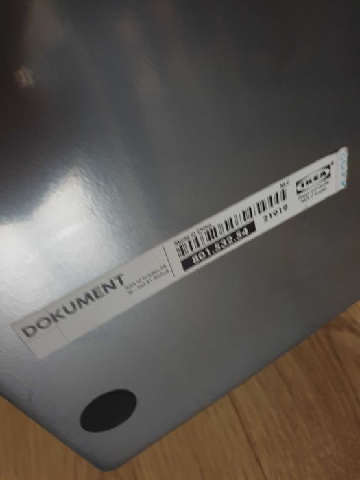 Kosz ikea na śmieci metalowy srebrny odpady dokumenty makukature