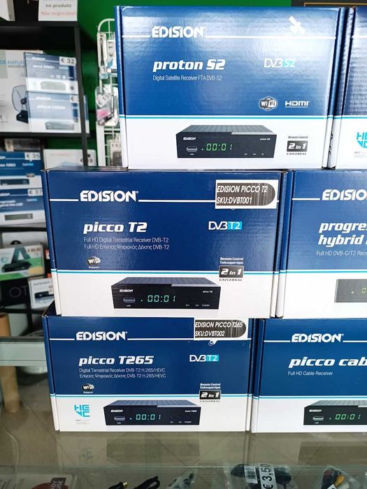 Recetores de satélite/cabo/tdt/combo Edision