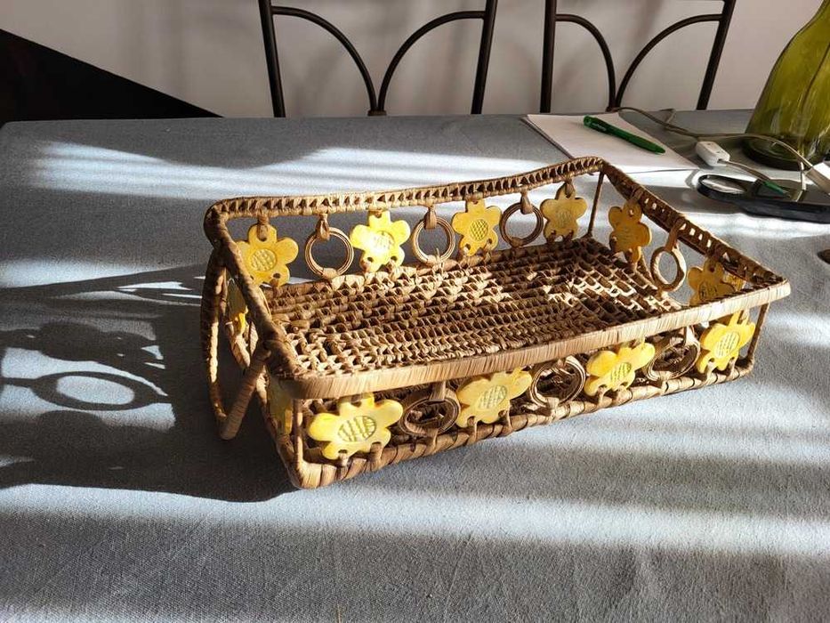 Cesta em Vime e Cerâmica64550830447235123