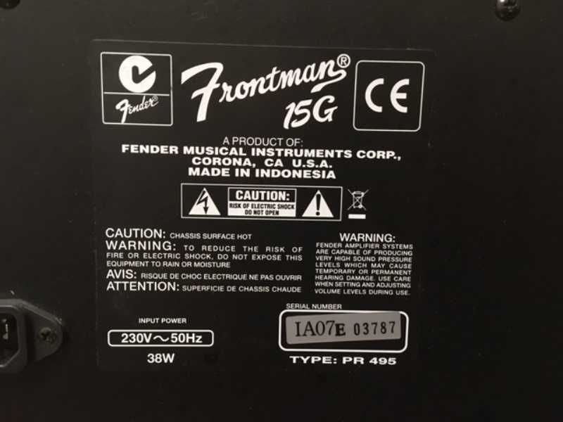 Amplificador de guitarra Fender como novo