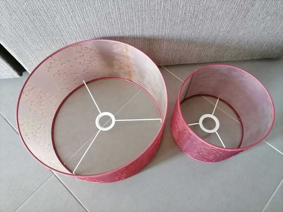 Abajur candeeiro Bordou - vendo conjunto ou em separado, desde 4,00
