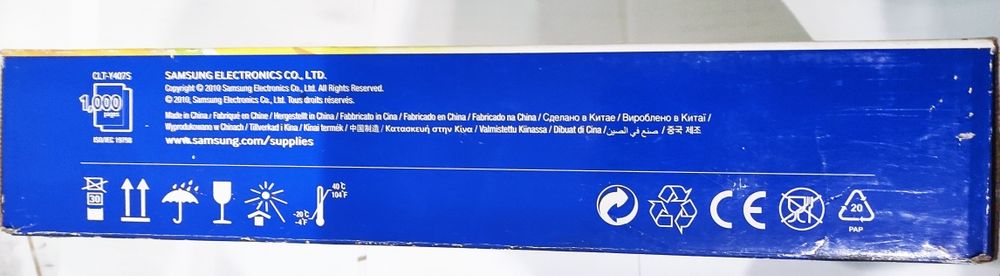 Продам картридж Samsung CLT-Y407S Yellow. Желтый Цвет. Новый