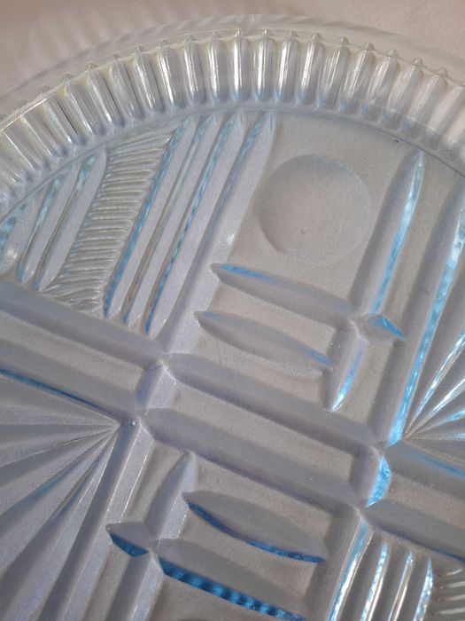 Anna Hutte błękitna taca art deco