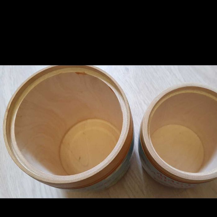 Дерев'яний Туєсок  за 2 одиниці , висота 15 см та 12 см