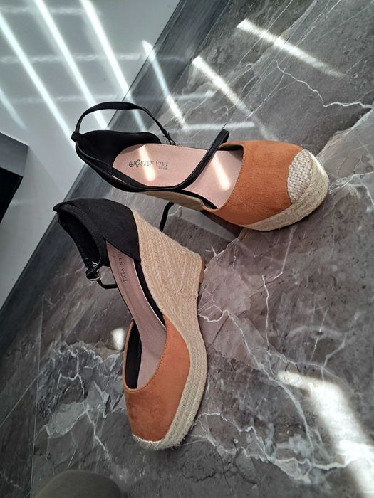 Espadryle/ sandały na koturnie