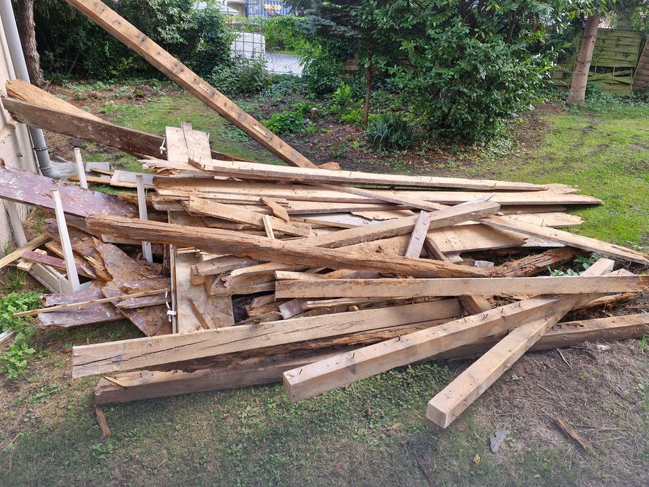 opał deski belki drewno suche do palenia