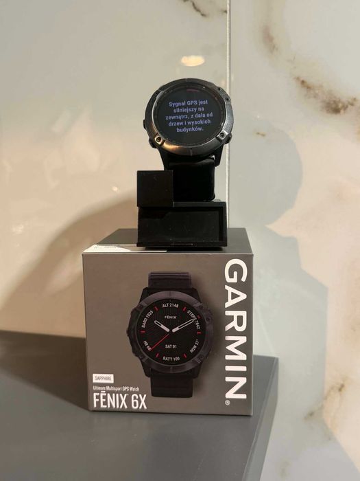 Zegarek Garmin Fenix 6x Saphire, dodatkowe paski/Komis Krzysiek