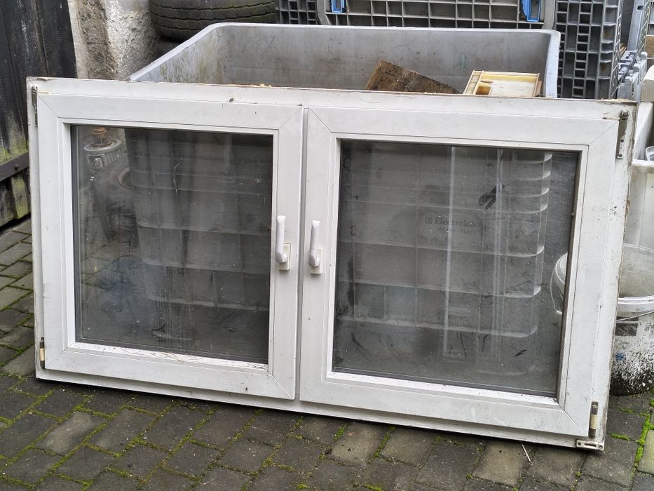 Okno PCV dwuskrzydłowe 155x85 cm