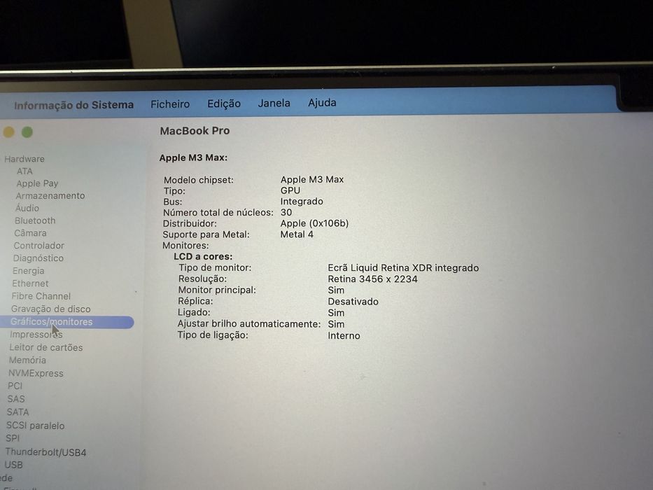 MacBook Pro 16 M3 Max 36GB 1TB 30C GPU