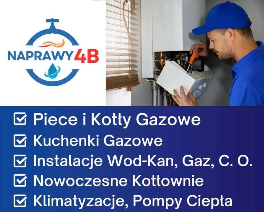 Naprawa Piecy Gazowych, Serwis Urządzeń Gazowych, Naprawy Hydrauliczne
