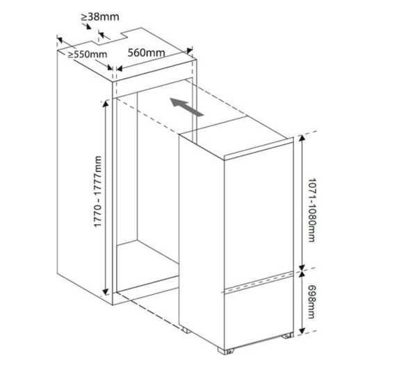 Frigorífico BECKEN 250 L novo dentro da caixa