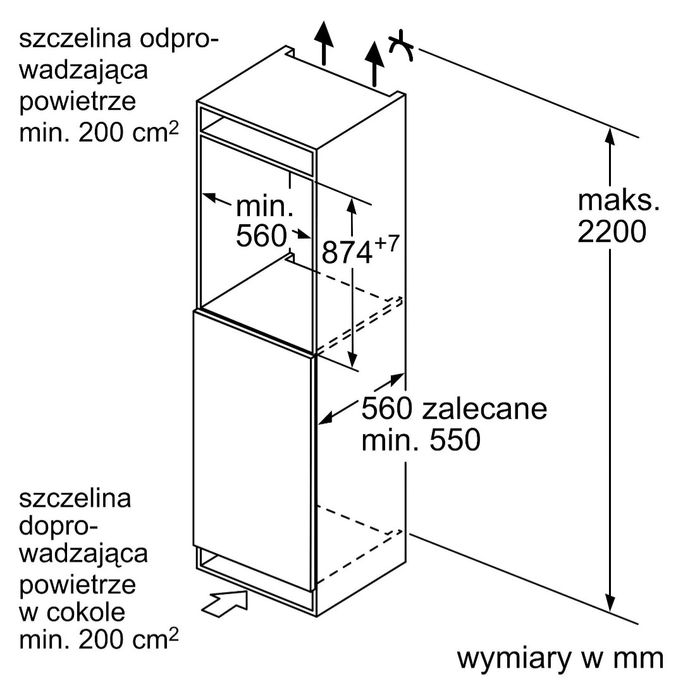 Nowa Lodówka Bosch KIL22NSE0