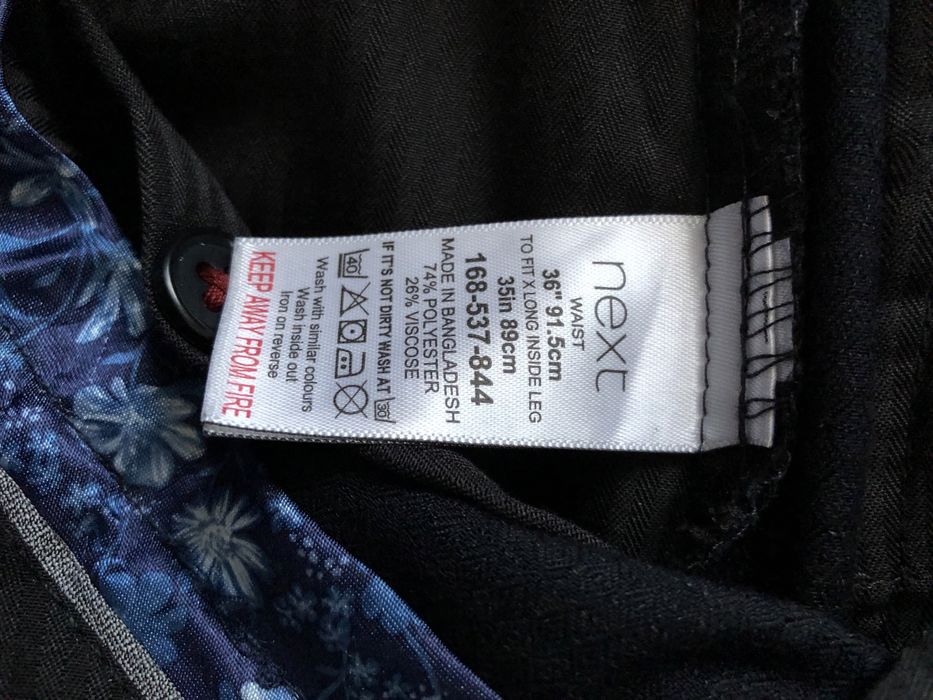 Spodnie męskie, garniturowe,NEXT, roz.L