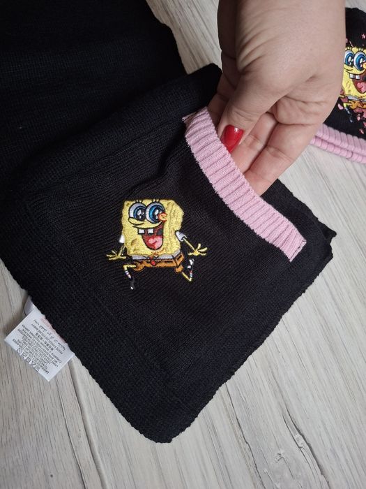 Sponge Bob komplet czapka szalik