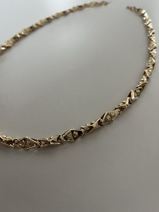 złoty łańcuszek versace super model złoto 14k 585