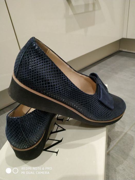 Buty damskie granatowe