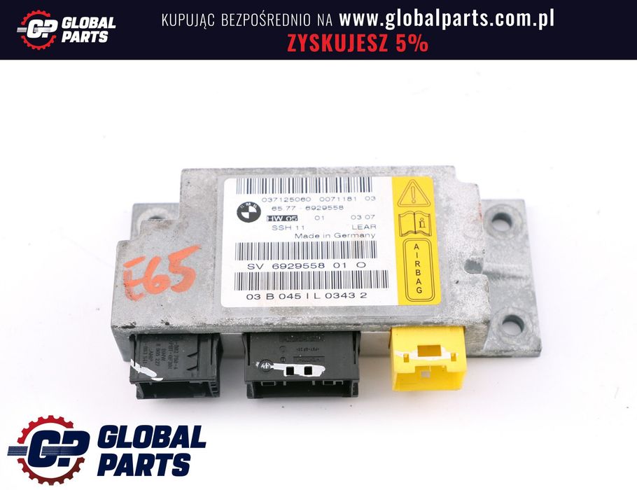 BMW E65 E66 Moduł Sensor Poduszek Airbag