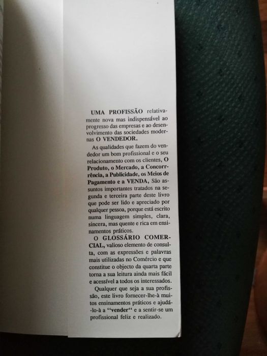 Livro O Vendedor - uma Vida-uma Profissão - José Contreiras