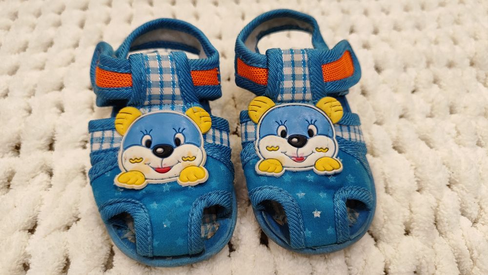 Босоніжки дитячі, сині, 17 розмір, 11 см по устілці