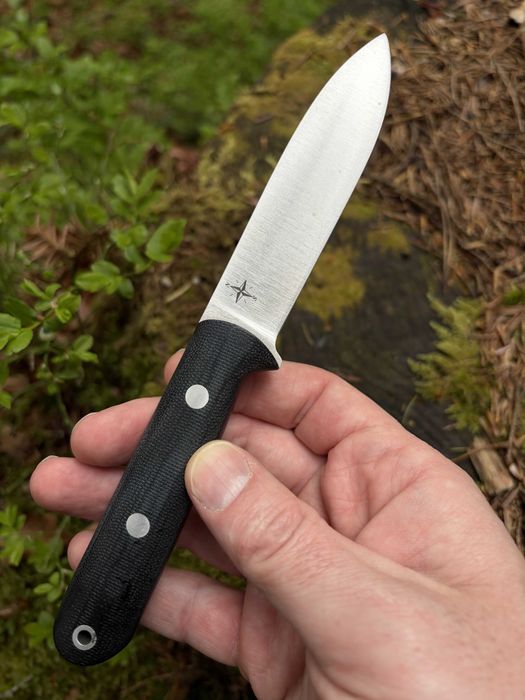 Bark River Mini Kephart CPM 3V Чорна Матова Мікарта