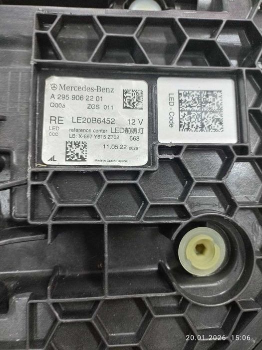 Фара права Digital  MERCEDES-BENZ EQE SUV  A2959062201