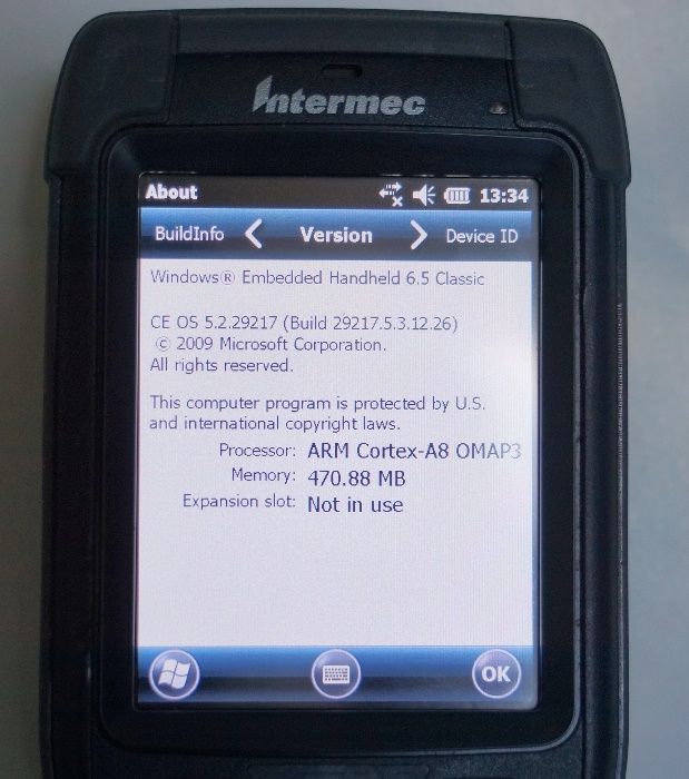 Skaner Czytnik Kodów Terminal Wifi Intermec CK71 GSM GPS Sim