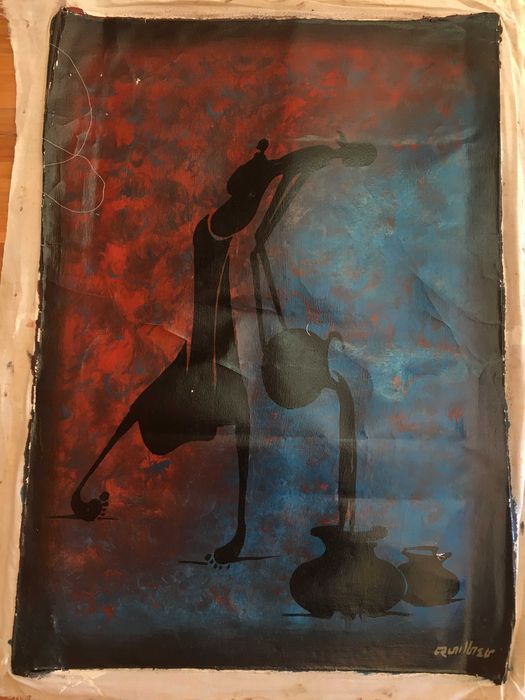 Telas africanas pintadas em Moçambique