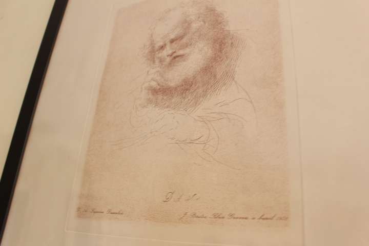 Gravura de J. Bastos Silva 1958 retrato Domingos Sequeira