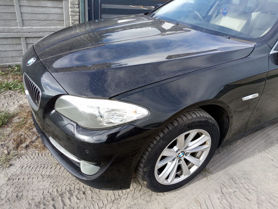 Bmw f10 f11 kompletny przod schwarz 2 maska zderzak blotnik lampa