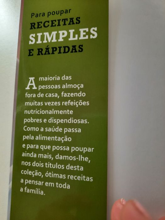 Livro de receitas para o trabalho