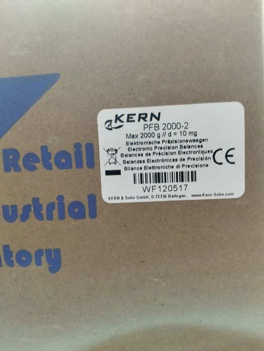 Balança de precisão kern Nova 
PFB 2000-2