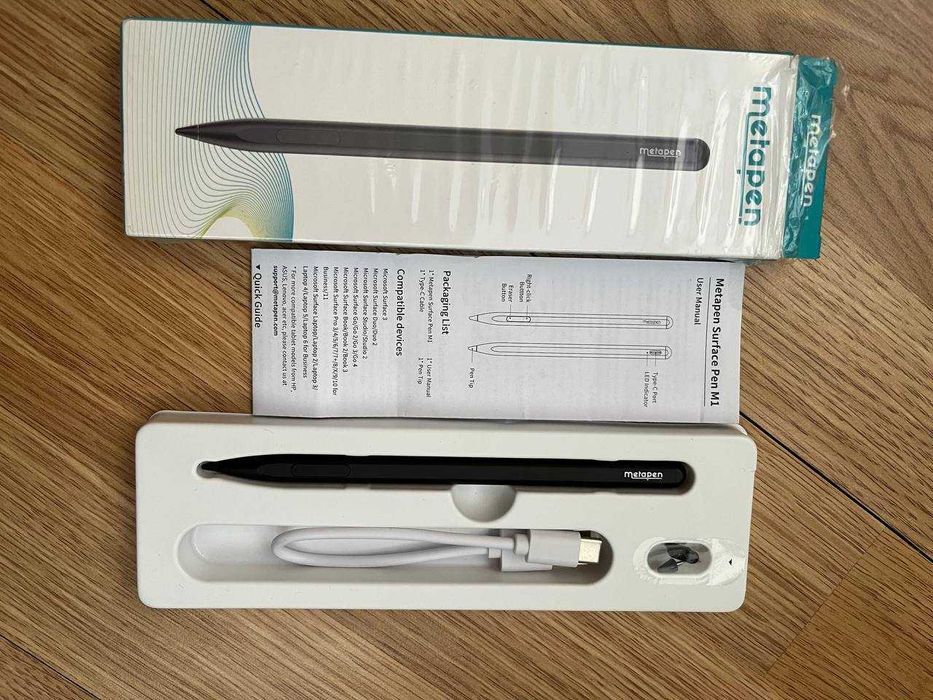 Metapen Surface Pen M1 | Активне перо для Microsoft Surface | 1024 рівні тиску | Новий