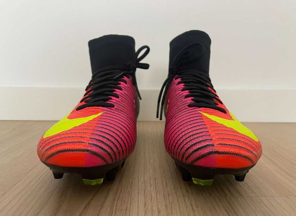 Chuteira NIKE Mercurial Superfly 5 VG PRO Total Crimson/Volt/Black NOVAS